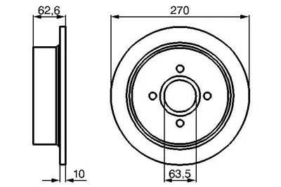 BOSCH 0 986 478 672 Fren Dıskı 91AX2A315AC