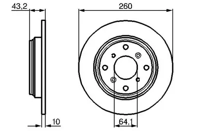 BOSCH 0 986 478 680 Fren Dıskı 42510SS0J00