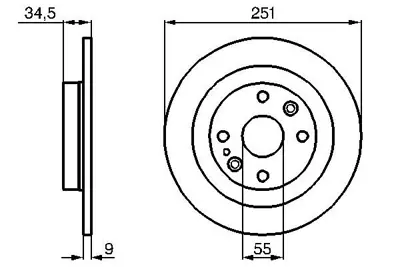 BOSCH 0 986 478 701 Fren Dıskı F1ZZ2C026B