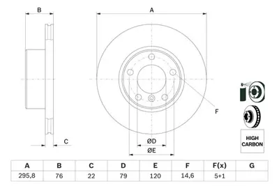 BOSCH 0 986 478 848 Fren Dısk Bmw E39 520,523,525dts,528ı,535ı On Hk 0986478848 Df2769 34116767061