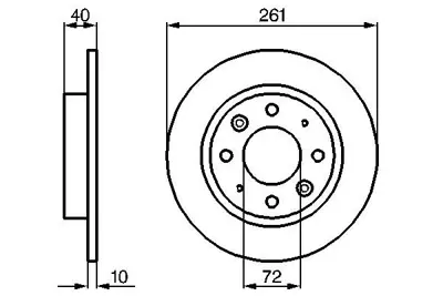 BOSCH 0 986 479 018 Fren Dıskı OK9AA26251