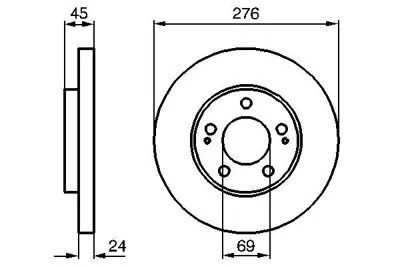 BOSCH 0 986 479 035 Fren Dıskı MR449818