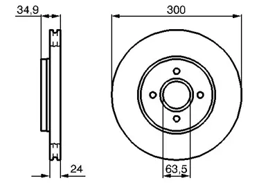 BOSCH 0 986 479 048 Fren Dıskı 4410264