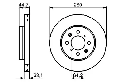 BOSCH 0 986 479 226 Fren Dıskı 45251S6FE10