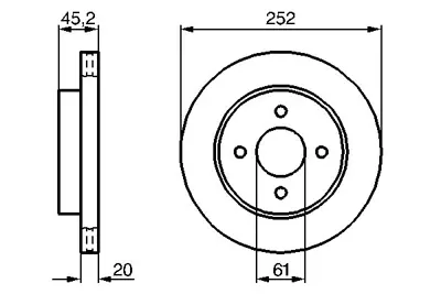 BOSCH 0 986 479 238 Fren Dıskı 402062N301