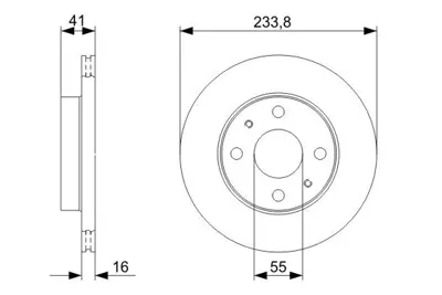 BOSCH 0 986 479 352 Fren Dıskı 4351297202000