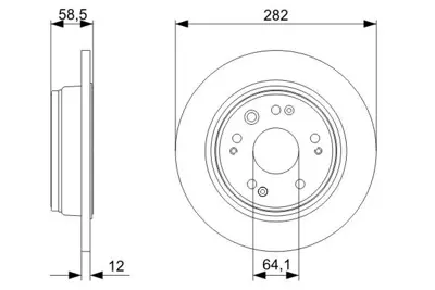 BOSCH 0 986 479 361 Fren Dıskı 42510S7AJ50