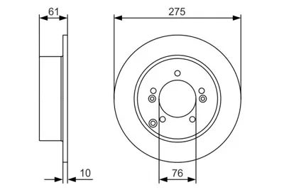 BOSCH 0 986 479 525 Fren Dıskı 584111D000