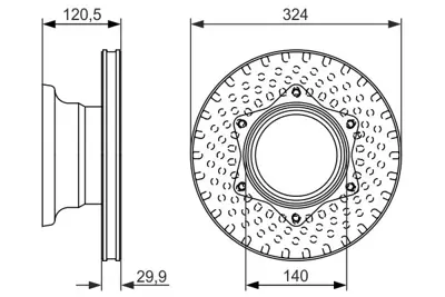 BOSCH 0 986 479 600 Fren Aynası Arka A6684230112