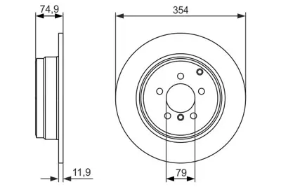 BOSCH 0 986 479 612 Fren Dıskı SDB000211