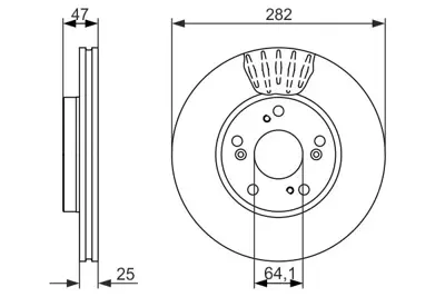 BOSCH 0 986 479 686 Fren Dıskı 45251S1AE40