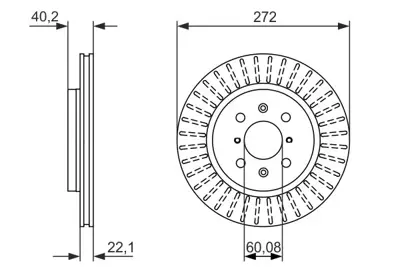 BOSCH 0 986 479 789 Fren Dısk Suzukı Swıft 5531168l50 5531168L50