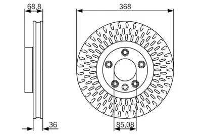 BOSCH 0 986 479 A33 Fren Dıskı 95535140300