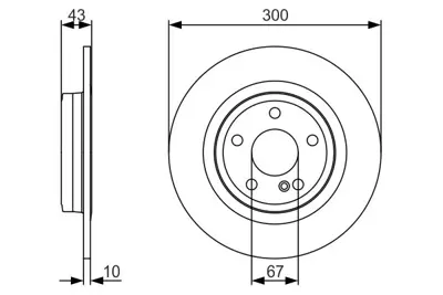 BOSCH 0 986 479 A38 Fren Dıskı A1724230212