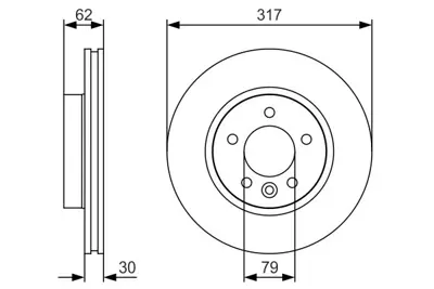 BOSCH 0 986 479 S25 Fren Dıskı SDB000604