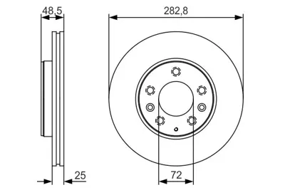 BOSCH 0 986 479 S60 Fren Dıskı GJ6Y3325XA