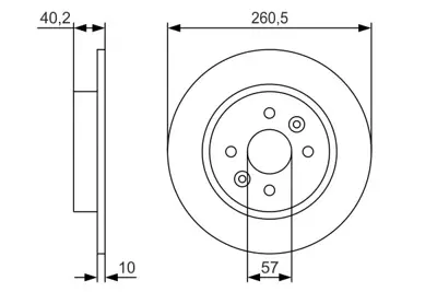 BOSCH 0 986 479 S85 Fren Dıskı K2AA26251B