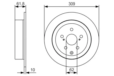 BOSCH 0 986 479 T04 Fren Dıskı 4243148070