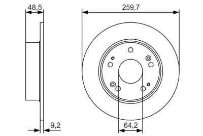 BOSCH 0 986 479 T81 Fren Dıskı 42510SDAA00