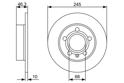 BOSCH 0 986 479 V52 Fren Dıskı 