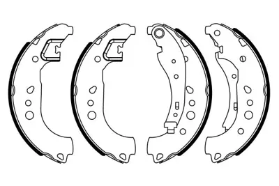 BOSCH 0 986 487 949 Fren Pabucu Forfour  Twıngo Iıı Forfour 0.9  Forfour 0.9 Brabus  Forfour 1.0  Forfour Ed  Forfour Eq 440609081R A4534230200