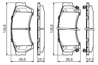 BOSCH 0 986 494 221 Dısk Balata GSYD3328ZA