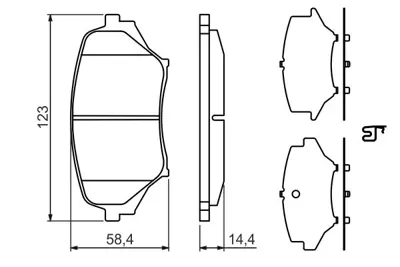 BOSCH 0 986 494 322 Dısk Balata NFY73328ZD