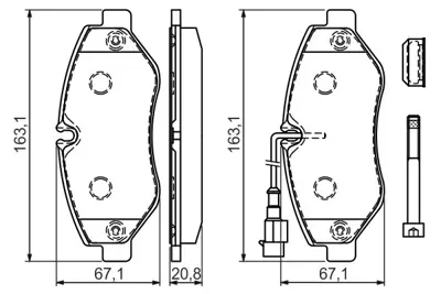 BOSCH 0 986 494 334 Dısk Balata 7485116333 D1060MB60A