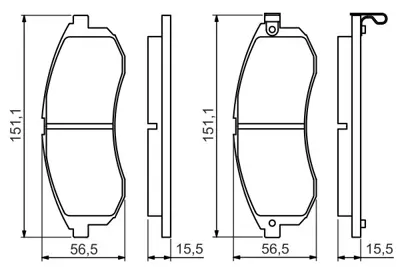 BOSCH 0 986 494 362 Dısk Balata MR977365