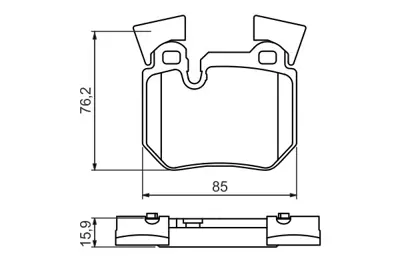 BOSCH 0 986 494 421 Arka Balata Bmw 130i-123d E81 E82 E87 06 E90 E91 E93 05 316i-320i-323i-325i-330i-318d-320d 34216791421