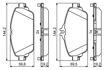 BOSCH 0 986 494 951 Dısk Balata A0084203620