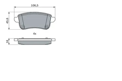 BOSCH 0 986 494 978 Dısk Balata 4406000Q3C 440608061R