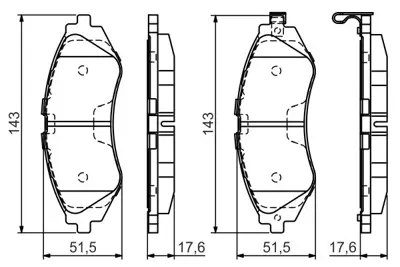 BOSCH 0 986 495 059 Dısk Balata 93796281 96281939 96495227 S4510019