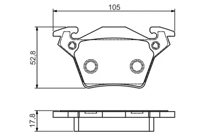 BOSCH 0 986 495 074 Fren Balatası Arka V-Class 638/2 96>03 Vıto 638 96>03 A0034200220