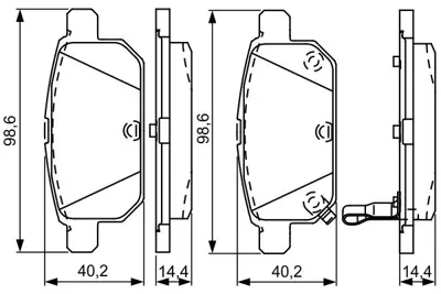 BOSCH 0 986 495 301 Dısk Balata 5580068R10 D40603WAW0A