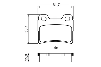 BOSCH 0 986 495 386 Dısk Balata 91AB2M008BC K20H3323Z