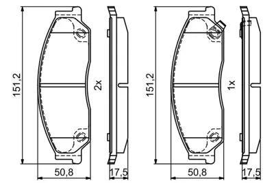 BOSCH 0 986 495 402 Fren Balatası Camry Camry 3.0 I Sedan 446506040