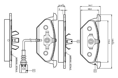 BOSCH 0 986 TB2 041 Fren Balatası On Caddy Altea 04>15 Golf V Vı A3 Octavıa 04>13 Jetta 06>11 Leon 06>13 Toledo 05>09 Ye 1K0698151F