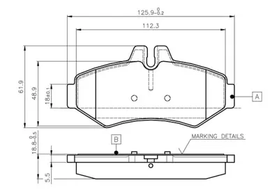 BOSCH 0 986 TB2 046 Fren Balatası Arka G-Class W463 98> Sprınter 99>06 , Lt35 96> 2D0698451G A0044202520