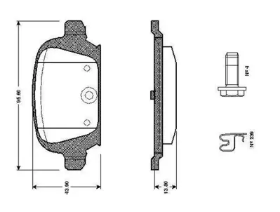 BOSCH 0 986 TB2 404 Arka Fren Balatası (Dısk Icın) Corsa C Tıgra B 9900132