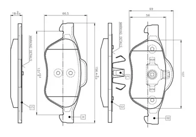 BOSCH 0 986 TB2 434 On Fren Balatası Laguna Iı Iıı 01> Megane Iı 05.05> (Gdb1540)0986tb2434) Fdb1440) Dfb3580) 30 7701208183