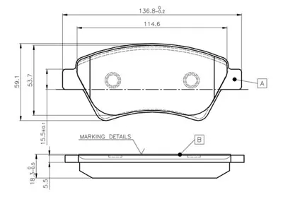 BOSCH 0 986 TB2 440 On Fren Balatası Megane Iı 1.5 1.9 Dcı 11.02> Scenıc 03> Kango 01> (Gdb1597 Gdb1552 Gdb1524) 7701209444