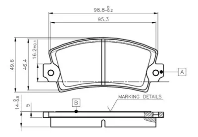 BOSCH 0 986 TB2 477 On Fren Balatası R12 Solenza Benzınlı (Gdb148) 425010 75531486 7701454550 9938109