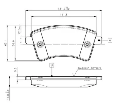 BOSCH 0 986 TB3 062 On Fren Balatası Kangoo 1.6 16v 1.5 Dcı 02 / 08> (Gdb1785) 0986tb3062) Trs828.0) Swax209864) 7701210110 A4154300022