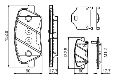 BOSCH 0 986 TB3 190 On Fren Balatası Elantra Md / Ud 1.6 / 1.8 06 / 11> Sorento Iı Xm 2.4 Cvvt 11 / 09 58101A6A00