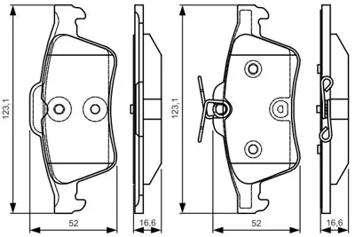 BOSCH 0 986 TB3 197 Arka Fren Balatası Laguna Iı Iıı Vectra C C Max Focus Iı 04 /> Focus Iı C Max (03 07) Connect 1.8tdc 