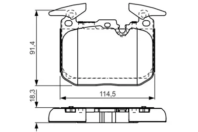 BOSCH 0 986 TB3 211 On Fren Balatası Bmw F20 F30 F22 F23 34116859066