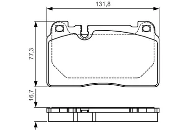 BOSCH 0 986 TB3 212 Fren Balatası On A6 11> A7 10> Q5 08> / Macan 14> 8R0698151H