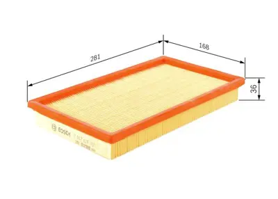 BOSCH 1 987 429 051 Hava Fıltresı X Traıl Prımera Vanette Almera Sunny 1378054LA0000 16546AA080 1N0013Z40 32005786 71750719 YL4J9601AA