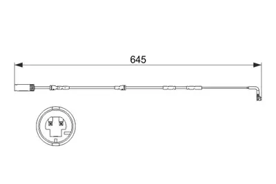 BOSCH 1 987 473 504 Balata Fısı On (632 Mm) Bmw  X1 E84 09-10  34356790340